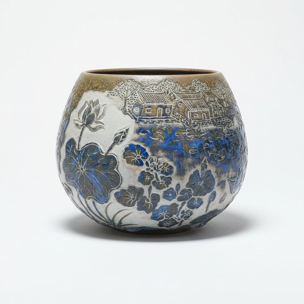 Home Decorative Carved Porcelain Bowl