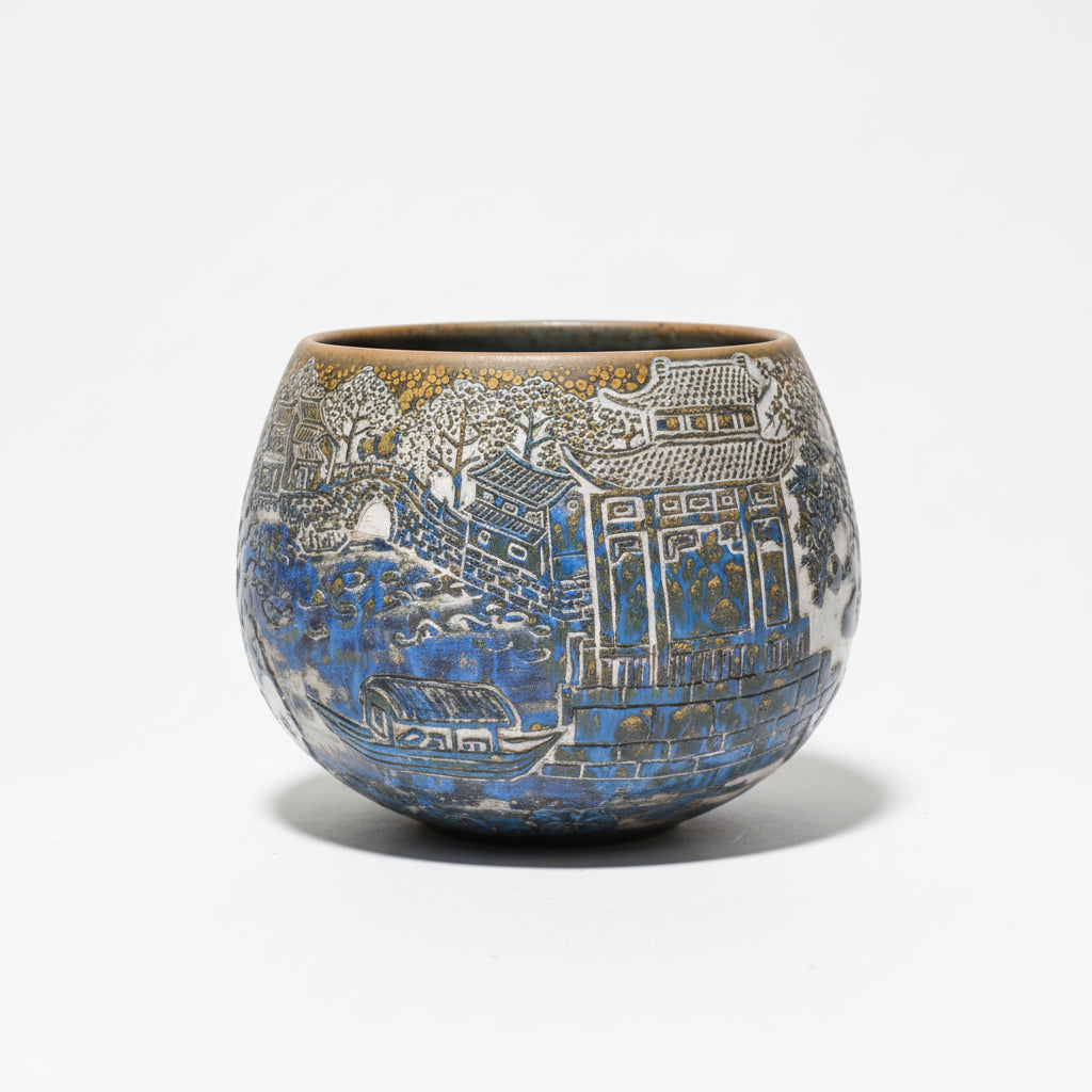 Home Decorative Carved Porcelain Bowl