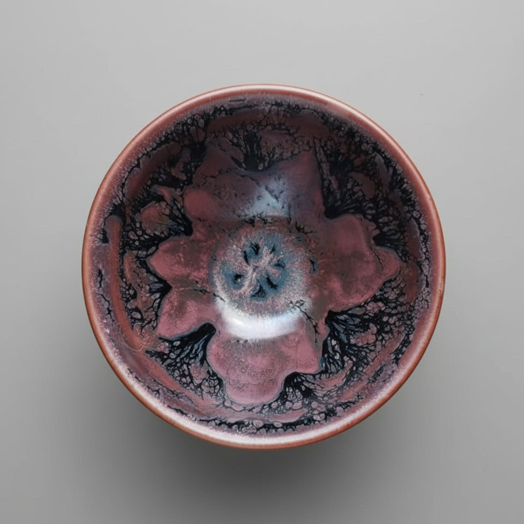 Hand Carved Porcelain Decor Chawan Bowl