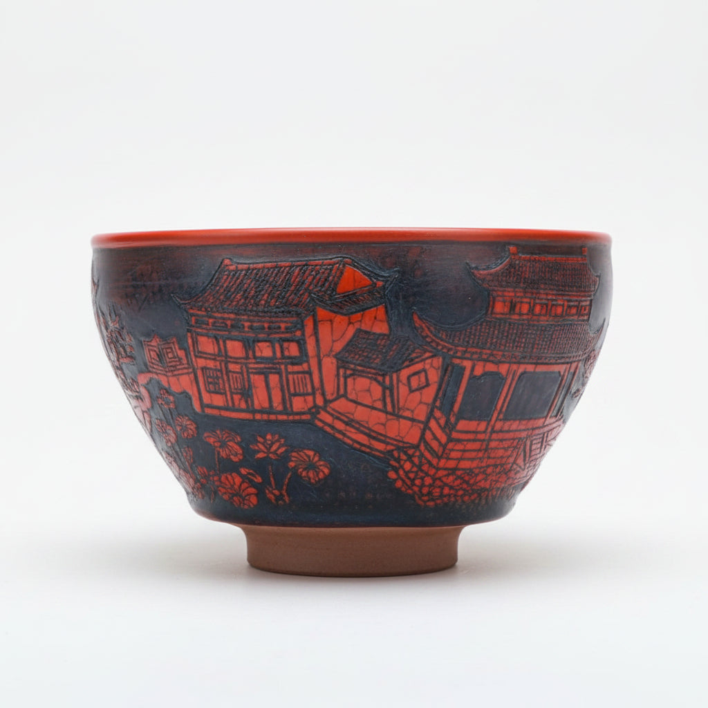 Decor Carving Porcelain Bowl
