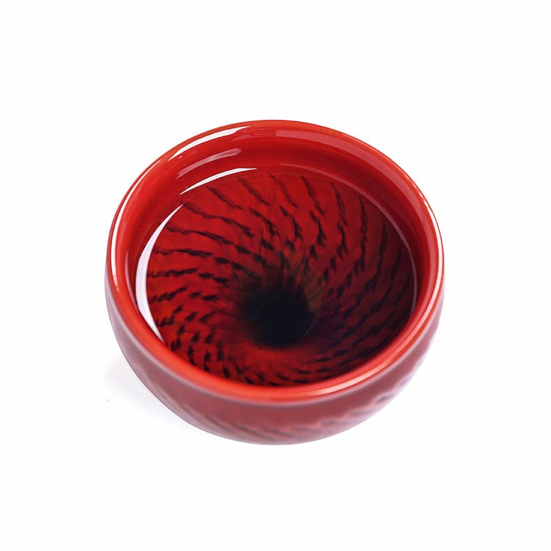 Spiral Jian Zhan Tenmoku Tea Cup
