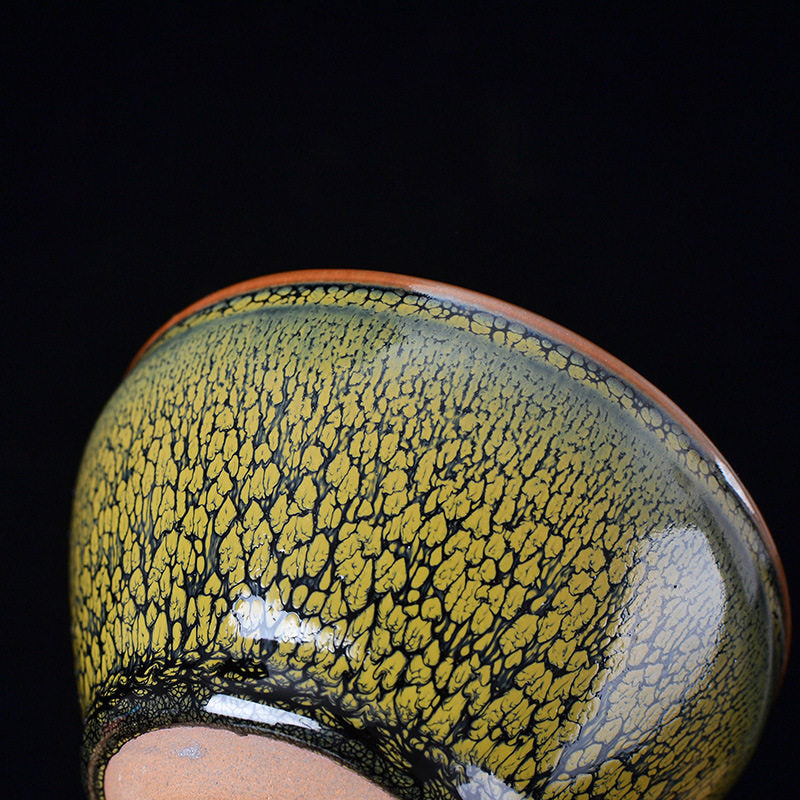 Tenmoku Match Green Tea Cup