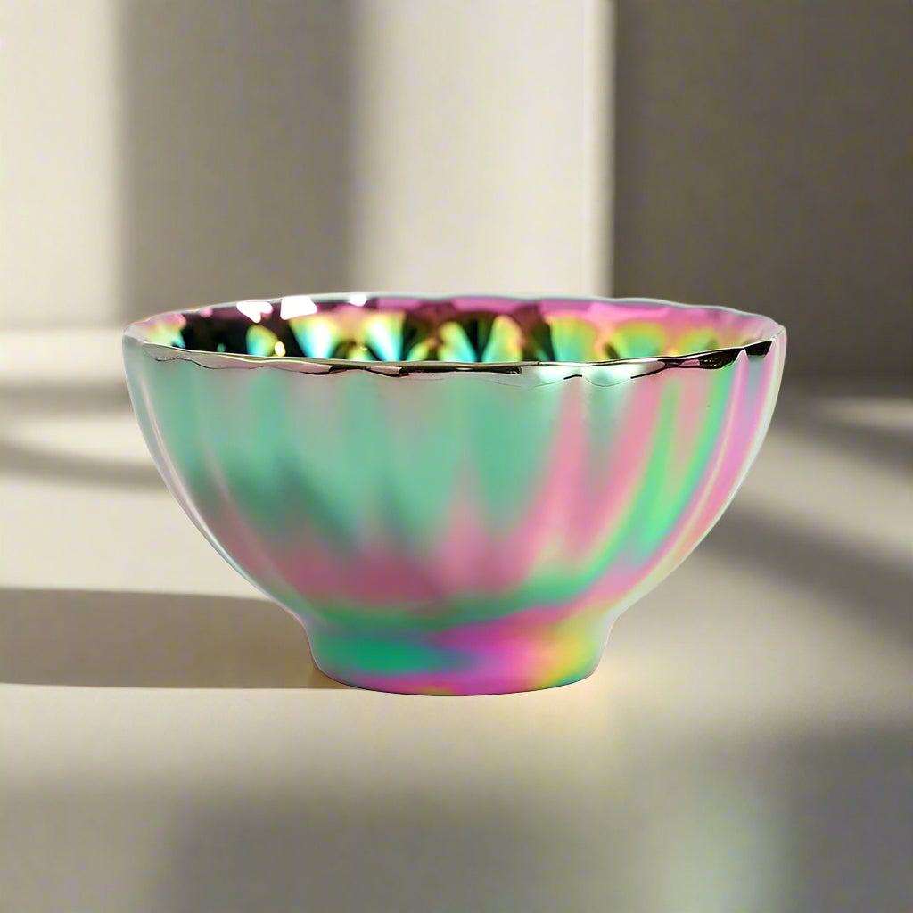 Peacock Tail Jian Zhan Tenmoku Tea Cup