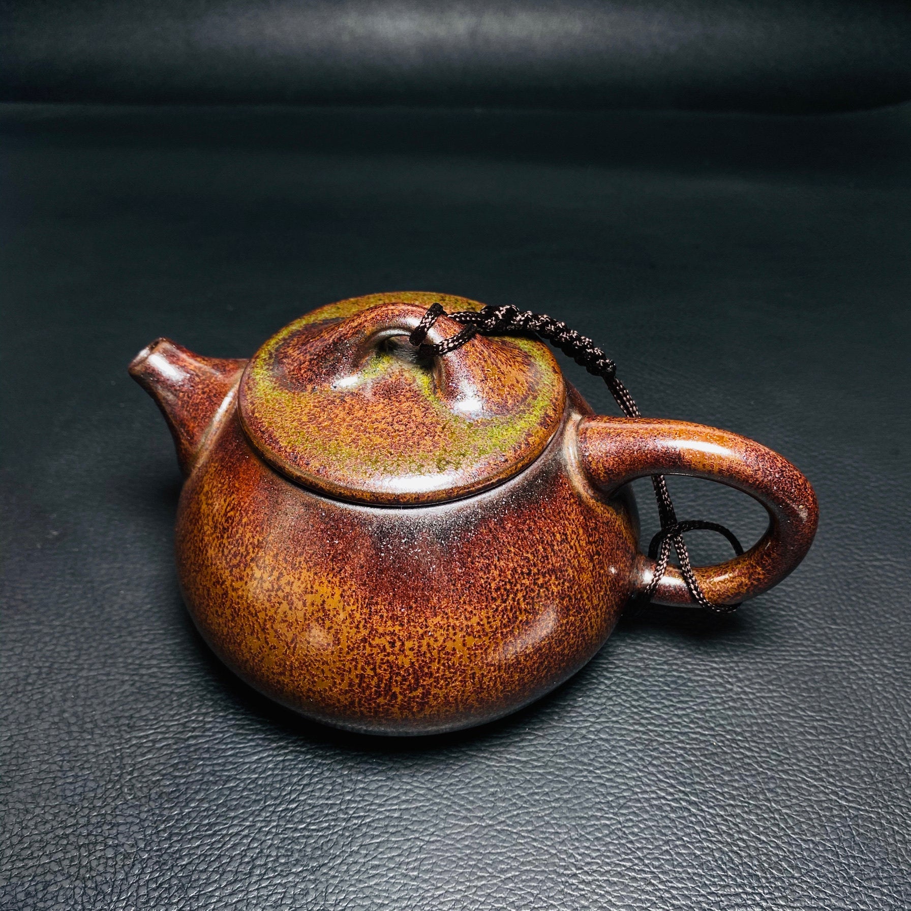 Iron Rust Jian Zhan Tenmoku Teapot