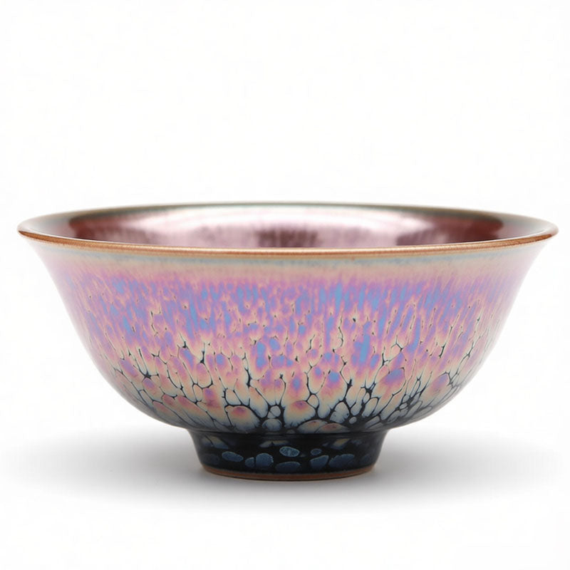Yashou Tenmoku Porcelain Jian Zhan Oil Spot Teacup