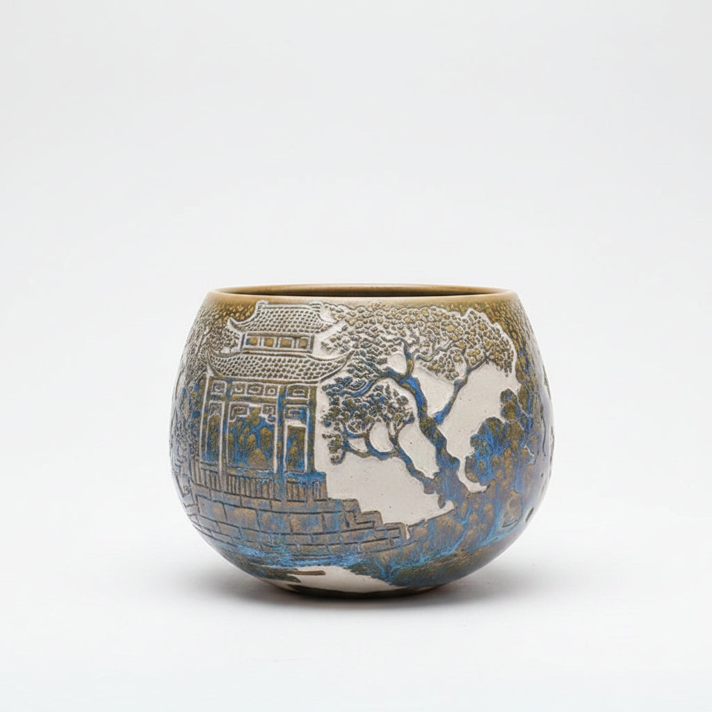 Home Decorative Carved Porcelain Bowl