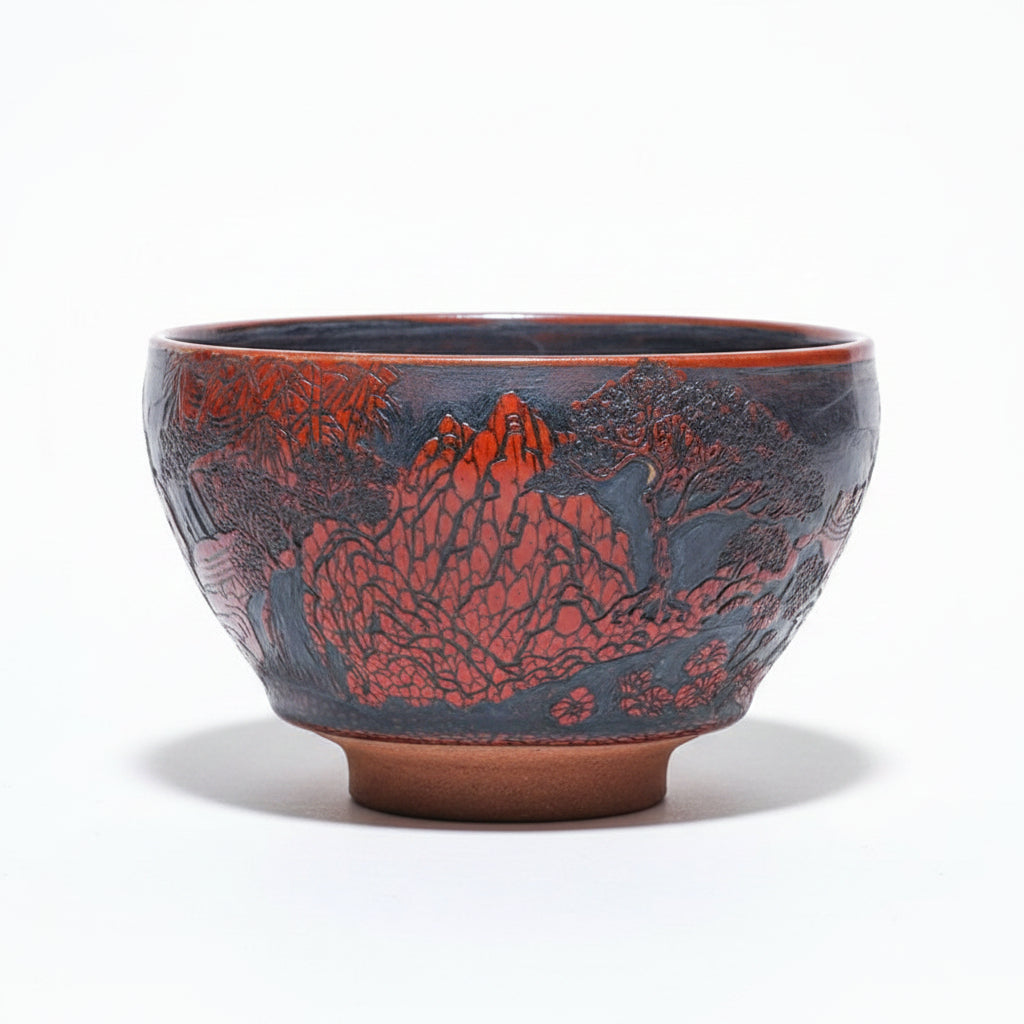 Decor Carving Porcelain Bowl