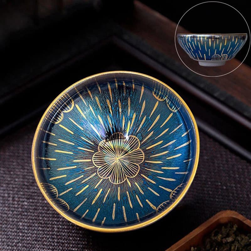 Stereo Feng shui Tenmok Tea Cup Jian Zhan Bowl