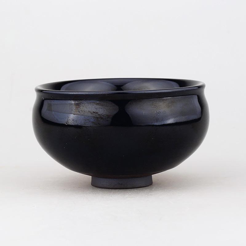 Inkwell Leaf Jian Zhan Tenmoku Tea Cup