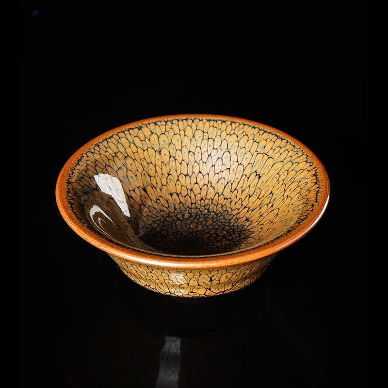 Honeycomb Jian Zhan Tenmoku Tea Cup / Chawan Bowl