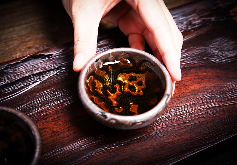 Volcano Tenmoku Jian Zhan Tea Set