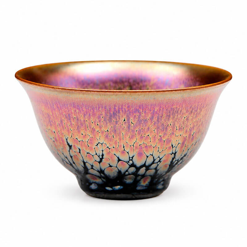 Bell Tenmoku Black Glaze Jian Zhan Oil Spot Bowl